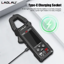 L.A.OL.A.U 1pc L.AOL.AU TS26D/TS26A New Digital Clamp Multimeter - Rechargeable Auto-Ranging Multimeter With LCD Display, Measures Voltage, Current, Resistance, Capacitance, Temperature, Suitable For Laboratory, Factory And Home - Multicolor - View 7