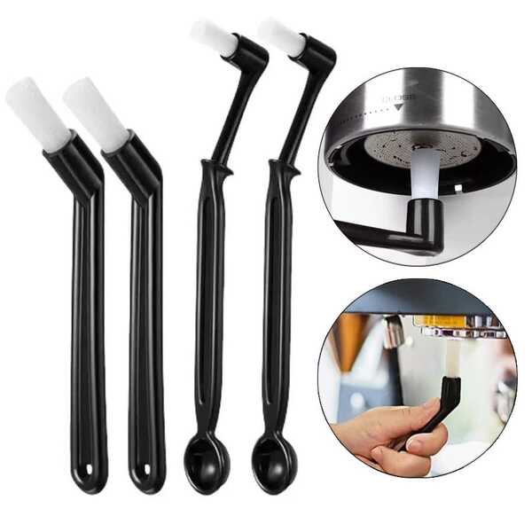 Brosse de nettoyage pour machine à café, brosse de nettoyage pour moulin à café, brosse de nettoyage à poils doux pour tête de percolation, convient pour le nettoyage de machine à café à la maison, au café et au bureau