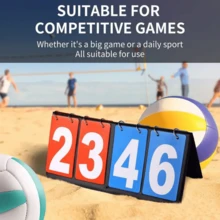 1pc Multi-Digit Multi-Function Scoreboard, Table Tennis Scoreboard, Basketball Scoreboard, Portable Durable And Referee Scoreboard, Suitable For Referees, Coaches, Games, Sports, Basketball Accessories, Soccer Accessories - Multicolor - View 7