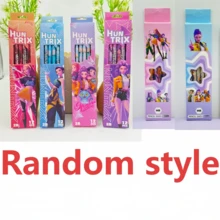 12pcs 2B Pencils, Cartoon Girl Pattern Wooden Pencils, Durable Writing Pencils, Suitable For Students School Office Supplies (Random Styles) - Multicolor - View 10