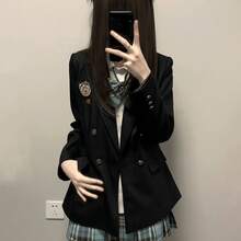 Cosplay Clothing - Black Fitted Suit / Follow and Collect to Receive a Badge - View 7