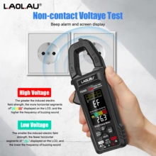 L.A.OL.A.U 1pc L.AOL.AU TS26D/TS26A New Digital Clamp Multimeter - Rechargeable Auto-Ranging Multimeter With LCD Display, Measures Voltage, Current, Resistance, Capacitance, Temperature, Suitable For Laboratory, Factory And Home - Multicolor - View 3
