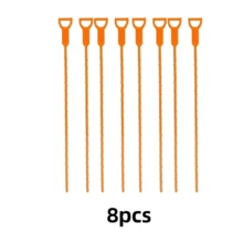 Bộ 1/4 dụng cụ thông tắc cống dài 20 inch, dụng cụ bắt tóc dùng cho bồn rửa nhà bếp, vòi sen, phòng tắm, bồn tắm, hiệu quả trong việc bắt tóc khi thông tắc cống, dụng cụ nhà bếp, phụ kiện phòng tắm. - Nhiều màu - Xem 12