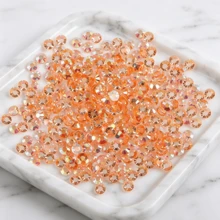 2-6mm Resin Flat-Bottom Rhinestones, Iridescent Transparent, Suitable For Nail Art, Phone Case DIY Crafts - SS20 5mm 1510Pcs - View 14