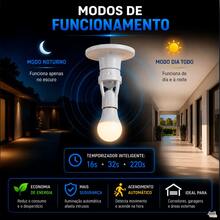 Soquete E27 com Sensor de Presença Infravermelho para Garagem Corredor Escada e Hall - kit 1 - Visão 3
