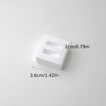Juego de almacenamiento de joyas minimalista blanco - Soportes de exhibición con forma de concha y geométricos con bandeja ovalada, organizador de tocador multifuncional para guardar anillos, aretes, collares, pulseras - Multicolor - Ver 12