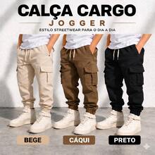 Boys' Youth Cargo Jogger Pants - Krem - View 2