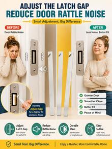 1PC Stainless Steel Door Lock Hook Wrench, Universal Latch Repair Tool For Sliding Doors - Wrench - View 9