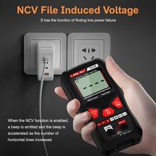 Multifunctional Digital Multimeter, Portable Design With Voltage, Capacitance, Resistance Measurement, Live Wire Identification, Continuity And Diode Test, Non-Contact Voltage Detection, Multi-Function Tester With Data Hold And Backlight, Suitable For Industrial And Household Use - 彩色 - 查看 5