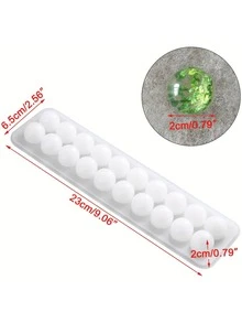 20腔硅胶模具，球形硅胶模具，用于DIY项链手链首饰制作 - 領域 - 查看 2
