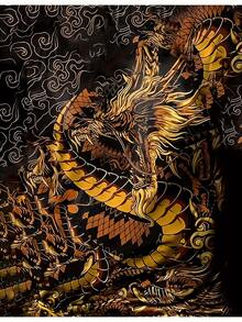 Golden Dragon Ascending Symbolizing Power And Wisdom With Auspicious Clouds 3D Printed POLO Shirt Apparel Comfortable Short Sleeve Casual POLO Shirts - Nhiều màu - Xem 5