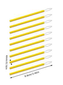 5pcs Yellow Plastic Threader, Extended Non-Slip Handle, Easy Threading. Bright Yellow Appearance, Not Easy To Lose. Universal Metal Guide Suitable For Multiple Needle Types, Smooth Threading, Applicable For Thick And Thin Materials, Suitable For Sewing And Embroidery - Plastic Thread Threader - View 7