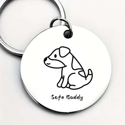 All-Season Versatile Pet ID Tag, Classic Timeless Pet Identity Tag Pendant, Stainless Steel Material Durable And Sturdy, Not Affected By Seasons, Suitable For All Types Of Dog Collars, Can Be Used For Cats And Dogs Year-Round