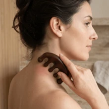 1pc/6pcs/7pcs Wooden Massage Tool Set, Suitable For School, Travel, Travel Essentials, Home Essentials, Designed For Body Relaxation, Including Shoulder, Neck, Abdomen, Leg And Back Areas, Great For Relaxation After Exercise Or Daily Activities, Reusable Manual - Nude - View 4