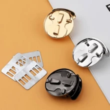 2Pcs Metal Folding Lock Clasp, Suitable For Handbags, Wallets And Other Bags Closure, With Lock Clasp, Snap Button And Other Accessories, Suitable For Wallets And Other Small Metal Buckles - Multiple Styles - View 11