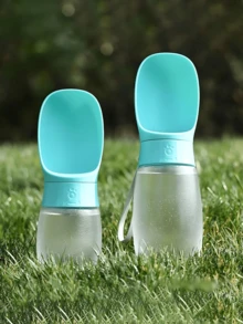 Innovative Portable Dog Water Bottle With O Shaped Drinking Cup And Lanyard Space Saving Pet Water Dispenser For Trainers And  Durable Travel Puppy Dog Cat Drink Bowl Dispenser Pet Supplies Dog Accessories Travel Essential Accessories - Multicolor - View 1