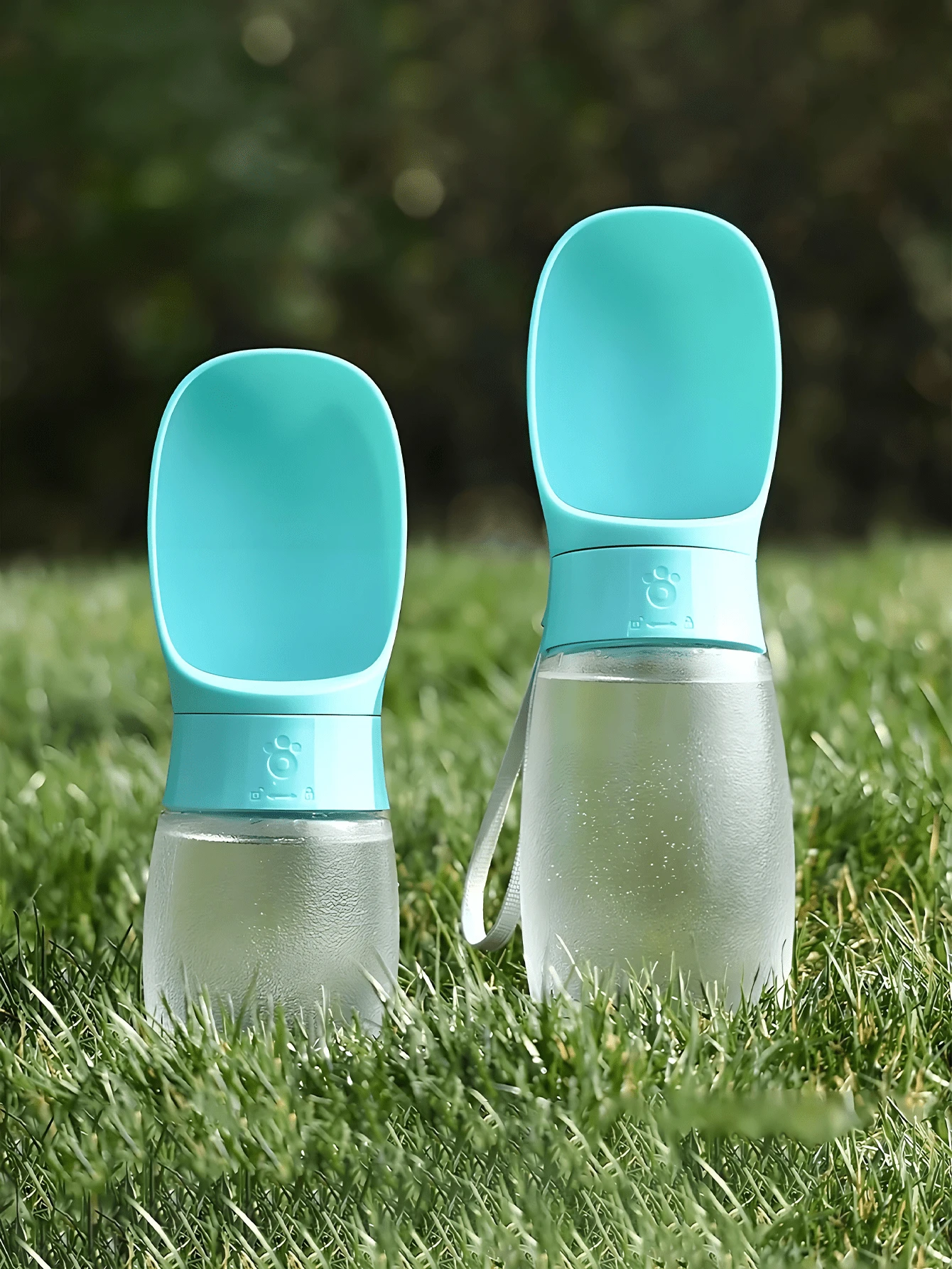 Innovative Portable Dog Water Bottle With O Shaped Drinking Cup And Lanyard Space Saving Pet Water Dispenser For Trainers And Durable Travel Puppy Dog Cat Drink Bowl Dispenser Pet Supplies Dog Accessories Travel Essential Accessories - Multicolor - View 1
