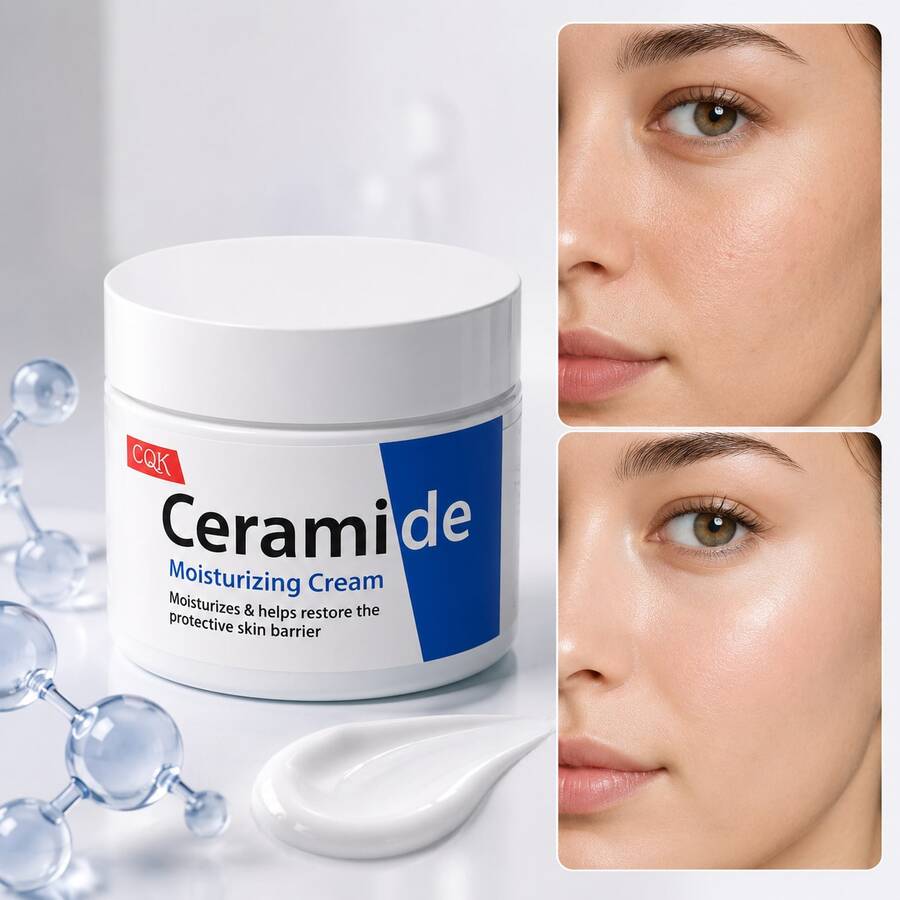 Crema Hidratante Facial Con Ceramidas y Ácido Hialurónico Piel Seca Barrera Cutánea 120g - Ceramidas - Ver 1