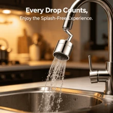 360 Degree Swivel Faucet Aerator, Kitchen Sink Filter Nozzle, Water Saving Splash Proof Faucet Accessory - Multicolor - View 1