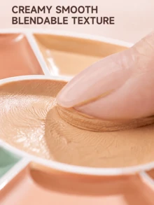 beauty glazed Bảng che khuyết điểm 6 màu, che quầng thâm, vết mụn, đốm và tạo khối khuôn mặt - #02 - Xem 4