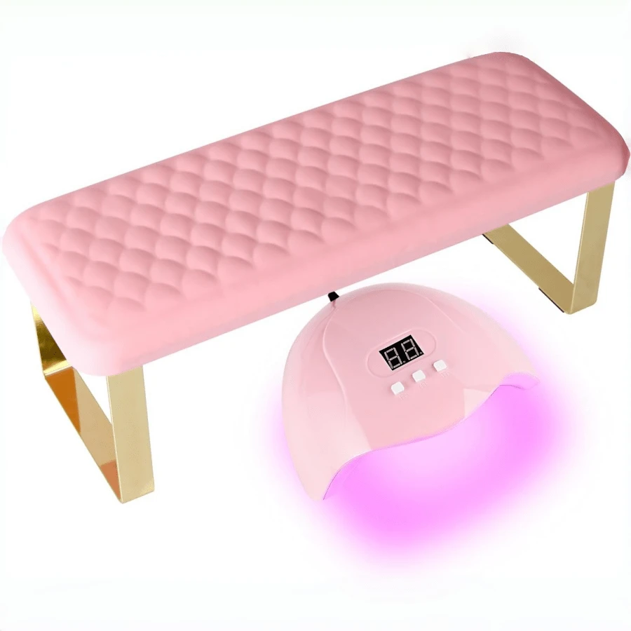 Repose-bras pour prothésiste ongulaire, Terresa Mise à jour Repose-mains et pieds en PU motif poisson pour manucure & pédicure, rose. Rembourrage de confort amélioré, design ergonomique & esthétique motif poisson, matériau en PU premium, design convivial pour le client