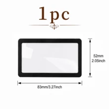 3X Magnifying Glass, Portable Handheld Magnifier, Card Size Magnifier, Bookmark/Card/Business Card Magnifier, Pocket Magnifier - All Kinds - View 8