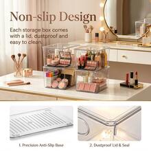 Clear Storage Bins With Lids Stackable - Large Plastic Containers For Pantry Organization And Storage - Perfect For Kitchen,Fridge,Laundry Room,Bathroom,Garage,Closet,Cabinet Organizer - Clear - View 9