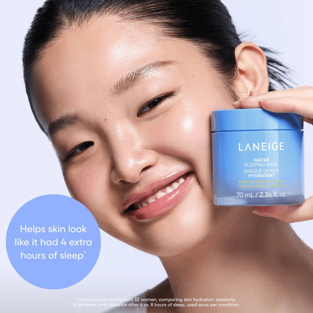 Laneige - Water Sleeping Mask 70ML – Moisturizing Night Mask - Ansiktsmask - Niacinamide - Visa 1