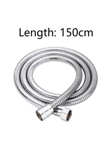 59 Inch/150 Cm/200 Cm Stainless Steel Handheld Shower Hose, Flexible And Durable Replacement Hose With Brass Fittings And Nut - Multicolor - View 13