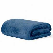 Microfiber Blanket Double And Queen Size Anti-Allergic Soft Extra Soft Flannel - Light Blue - View 3