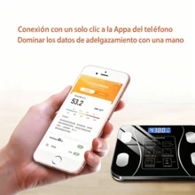 Precision Scale, Smart Bluetooth Connection, Rechargeable Body Fat Scale, Electronic Waist Scale, Home Weight Scale - 粉色 - 查看 2