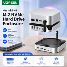 UGREEN 適用Mac mini-M.2硬碟擴充底座，Mac mini 擴充套裝，擴充座+硬碟盒+增高底座，M.2固態硬碟拓展塢，USB3.2接口，適配M4/M4Pro蘋果主機 - 查看 1