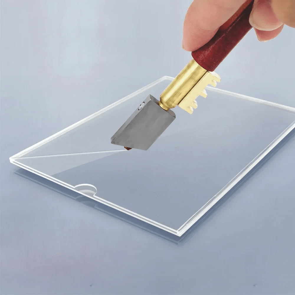 Cuțit ascuțit pentru tăierea sticlei cu un singur diamant, instrument portabil de tăiere a diamantului din sticlă