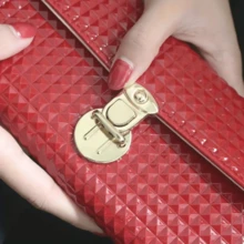 2Pcs Metal Folding Lock Clasp, Suitable For Handbags, Wallets And Other Bags Closure, With Lock Clasp, Snap Button And Other Accessories, Suitable For Wallets And Other Small Metal Buckles - Multiple Styles - View 4