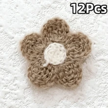 6/12/18Pcs Floral Applique Patches, Suitable For Clothing, Hats, Shoes, Crafts, Sewing Supplies, Fabric Patches, Headwear, Embroidery Flower Pieces, DIY Clothing, Shoes, Hats Accessories - Multicolor - View 18
