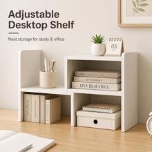 Desktop Bookshelf, Tabletop Storage Rack, Office Desk Organizer, Dorm Essentials, Multi-Layer Shelf - Sets - View 6