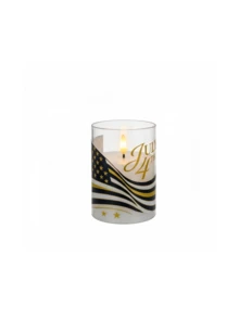 1/2/3pcs Flameless Candle Lights With Remote Control/Timer, Battery Operated, Warm Light Candle Lamps, Suitable For Table Centerpiece Decoration, Perfect For US Independence Day And Holiday Atmosphere Decor - Transparent - View 9