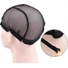 Bộ mũ đội tóc giả kèm lược - Mũ đội tóc giả lưới ren + 5 lược cài tóc giả điều chỉnh được, mũ đội tóc giả màu đen thoáng khí cố định tóc giả chắc chắn, Halloween - Xem 3