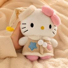 SANRIO 1件三丽鸥Hello Kitty毛绒睡衣帽，小猫咪毛绒玩具，KT猫毛绒娃娃礼物，家居装饰抱枕，安抚娃娃，节日礼物 - 彩色 - 查看 6