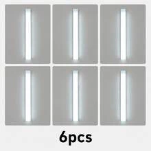 6入組感應式櫥櫃燈 無線LED小夜燈 裝飾用LED櫥櫃燈 充電式磁吸衣櫃燈 適用於衣櫃、櫥櫃、廚房及辦公室檯面 可拆卸 USB供電 - A款 - 查看 15