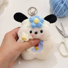 1 pieza Muñeco de peluche colgante Sanrio Pochacco, lindo cachorro de dibujos animados, amuleto para bolso, accesorio para mochila, decoración de coche, regalo para niñas, mejor amiga, regalo pequeño creativo, muñeco de peluche, mercancía femenina, regalo festivo - Multicolor - Ver 5