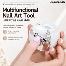 GANLAIX USB Rechargeable Electric Nail Clipper - Automatic, Portable, Multi-Functional, With Anti-Pinch Design For Fingernails And Toenails, With Magnifier And Light, 400mAh Lithium Battery For Long Lasting Use - Multicolor - View 5