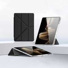 Suitable For Matepad SE11 Inch Tablet Protective Cover,Intelligent Sleep Wake-Up, High Transparency Acrylic Back Panel With Pen Slot, Y-Shaped Multi Folding Bracket, Fashionable PU Leather, All Inclusive Anti Drop And Shockproof,MatePad Case,Suitable For Redmi Pad2 11"/ Pad SE 11 Inch Tablet Protective Case - Clear - View 14