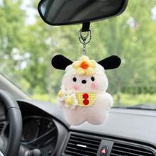 1 pieza Muñeco de peluche colgante Sanrio Pochacco, lindo cachorro de dibujos animados, amuleto para bolso, accesorio para mochila, decoración de coche, regalo para niñas, mejor amiga, regalo pequeño creativo, muñeco de peluche, mercancía femenina, regalo festivo - Multicolor - Ver 7