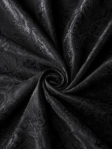 Exquisite Damascus Jacquard Satin Fabric With 3D Embossed Floral Pattern, Silky Luster Jacquard Material, Soft And Breathable, Suitable For Evening Gowns, Formal Dresses, Blouses, Skirts, Home Decor And DIY Sewing Projects - Multicolor - View 6