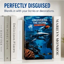 Caja de dinero con contraseña, caja fuerte de privacidad oculta, almacenamiento de joyas, decoración de escritorio, contraseña personalizable, sin llave, caja de juguete de diseño novedoso, libro de diccionario, regalo adecuado para niños y niñas, vacaciones y cumpleaños - Multicolor - Ver 5