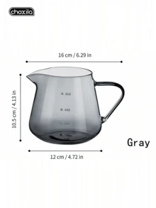 choxila 1個高硼矽玻璃Pyrex家用咖啡機濾杯 手沖分享壺 不含蓋 - 七字分享罐 - 查看 10
