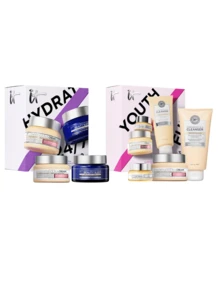 IT Cosmetics [Skin Care Sets Bundle]Celebrate Youthful Hydration Anti-Aging Skincare 3 Pcs Set (Eye Cream 30ml+Cream 60ml+Cleanser 148ml)+Celebrate 24/7 Hydration Anti-Aging Skincare 2 Pcs Set (Cream 60ml+Night Cream 60ml) 0.5oz/30ml+2oz/60ml+5oz/148ml+2oz/60ml*2 - All Skin Types - View 2