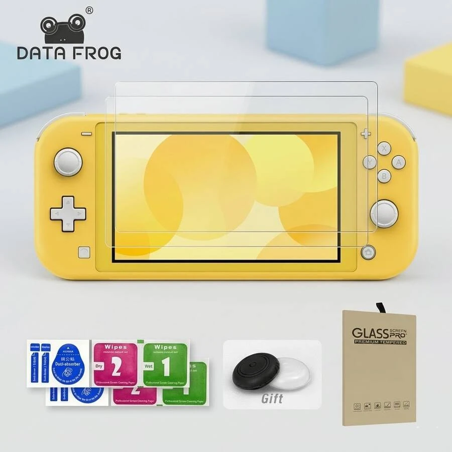DATA FROG 2片裝鋼化玻璃螢幕保護貼,適用於 Switch Lite,透明高清保護膜 - 查看 1