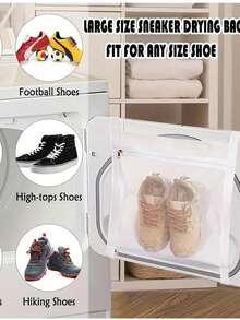 1 Stück wiederverwendbarer Schuhwasch- & Trockenbeutel, waschbarer Sportschuh-Schutzbeutel, multifunktionaler Aufbewahrungs-Organizer für Schuhe, Hosen, Jeans, Stiefel, minimalistisches Heimaufbewahrungs-Accessoire - Verschiedenfarbig - Übersicht 5